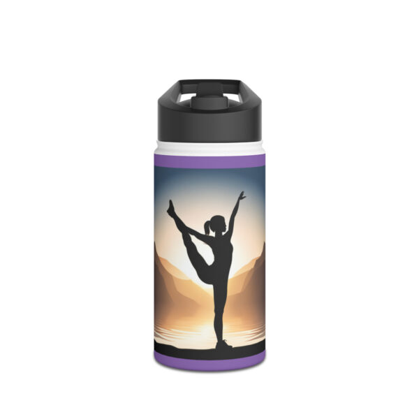 Women Yoga Pose Stainless Steel Water Bottle, Standard Lid 3 Sizes